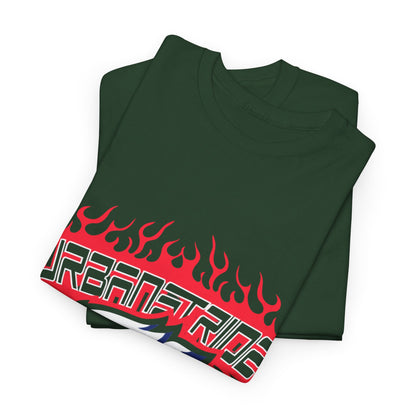 T-shirt con scritta "Urbanstride" e aquila