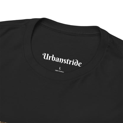 T-shirt con scritta "Sunshine feel good"