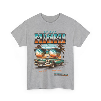 T-shirt con scritta" Enjoy Miami "