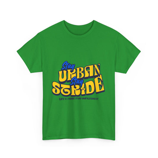 T-shirt con scritta  Stay urban Stay stride