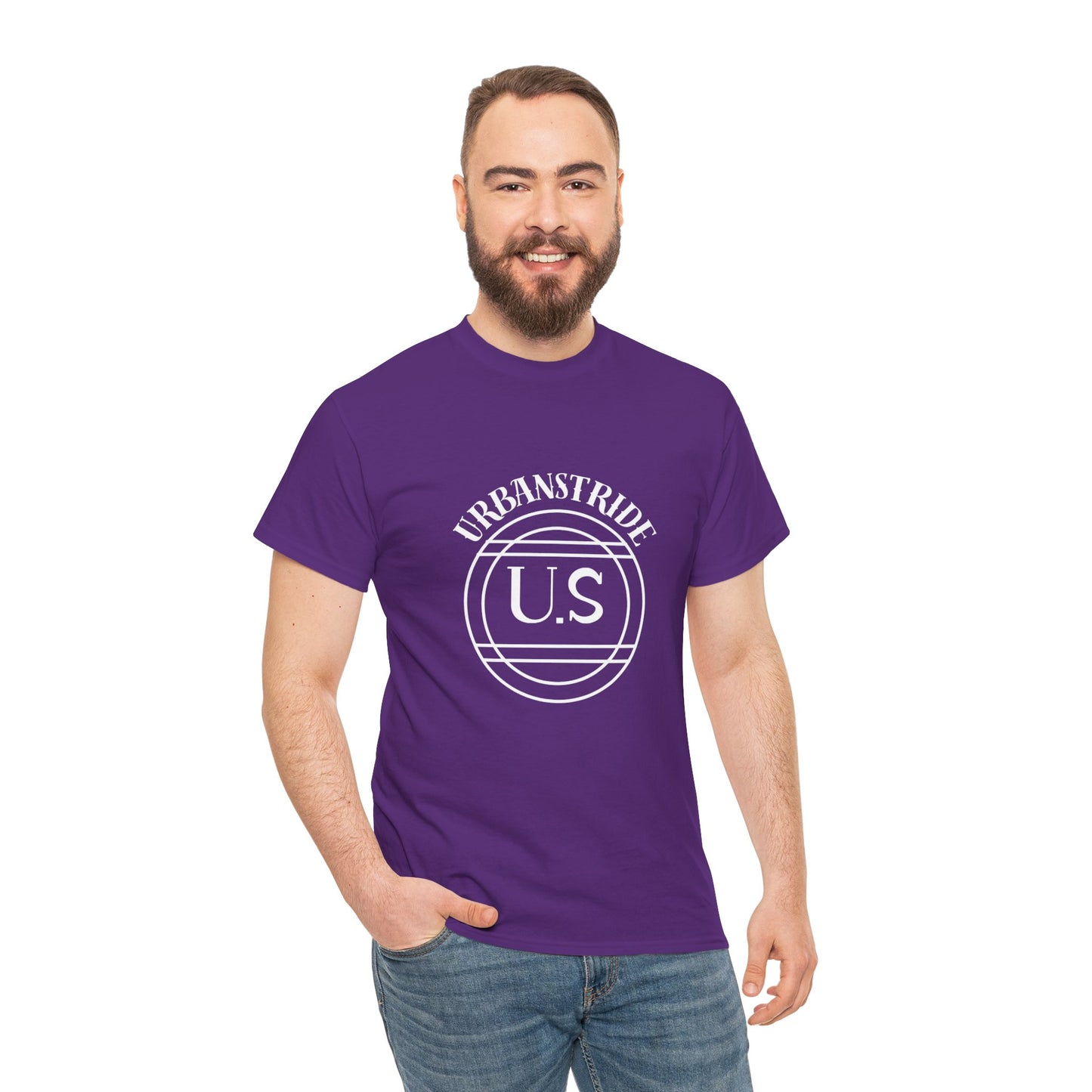 T-shirt con scritta "urbanstride" centrale