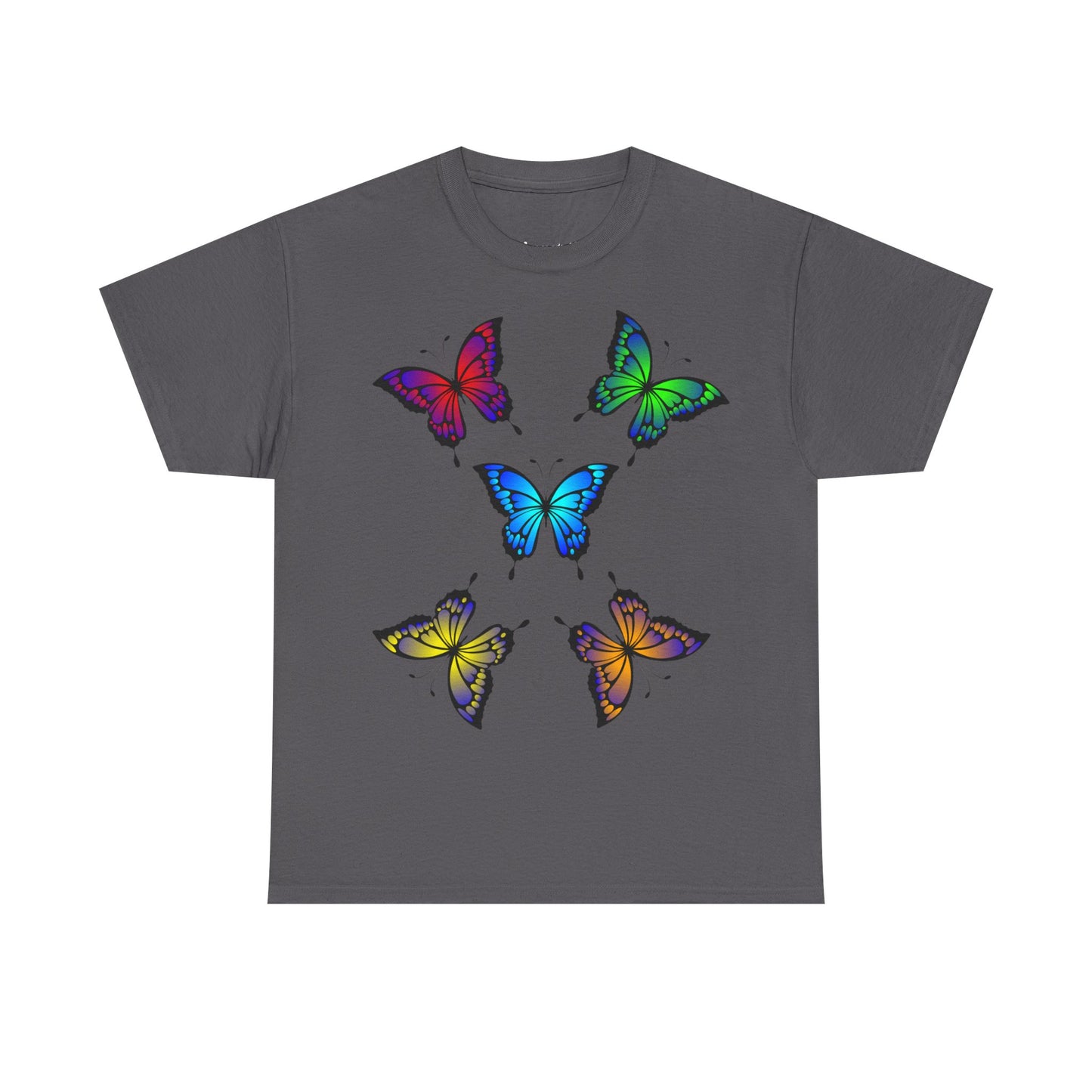 T-shirt con scritta "UrbanStride Butterfly Vibes