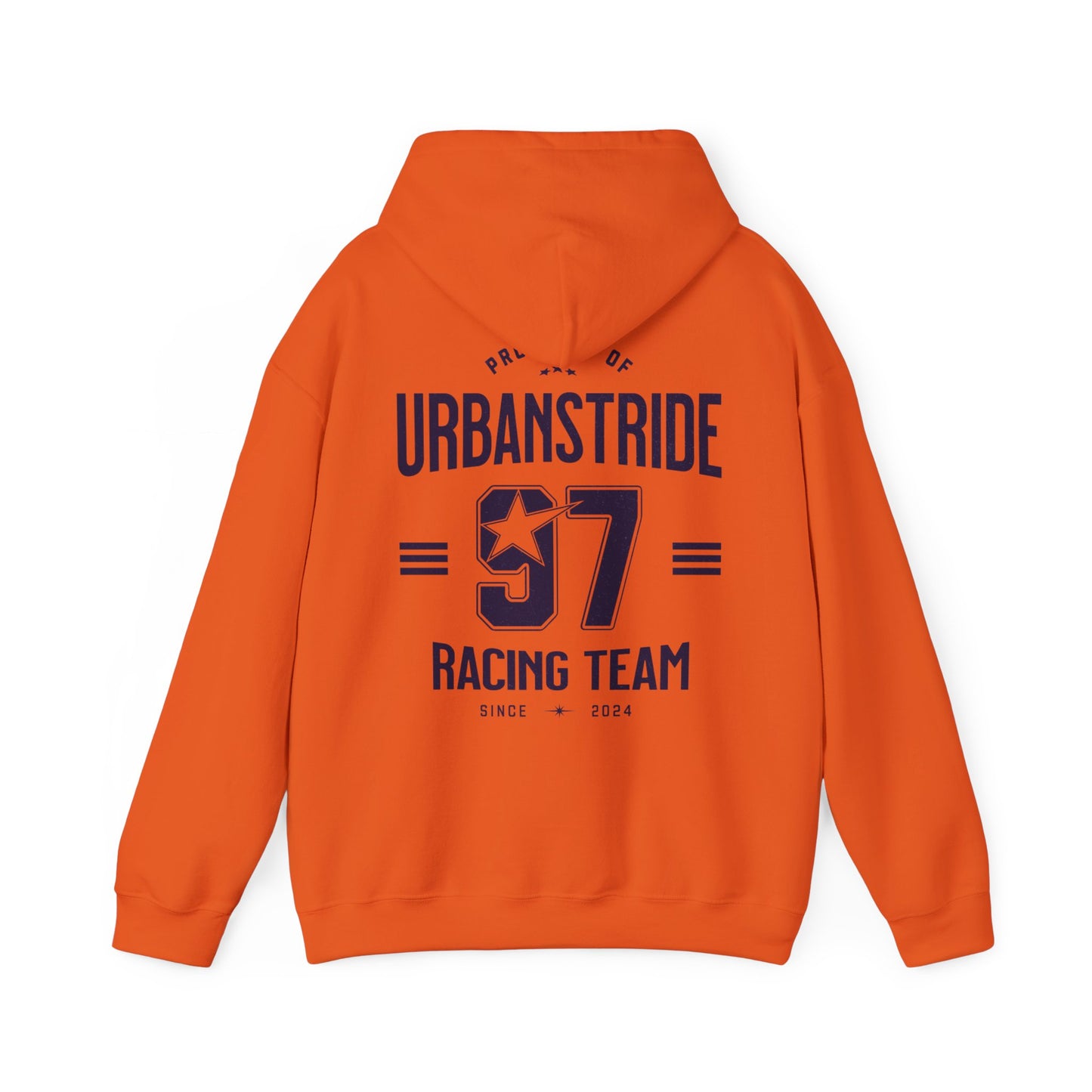 Felpa con scritta "Property of urbanstride 97 racing team since 2024"