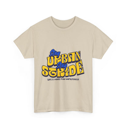 T-shirt con scritta  Stay urban Stay stride