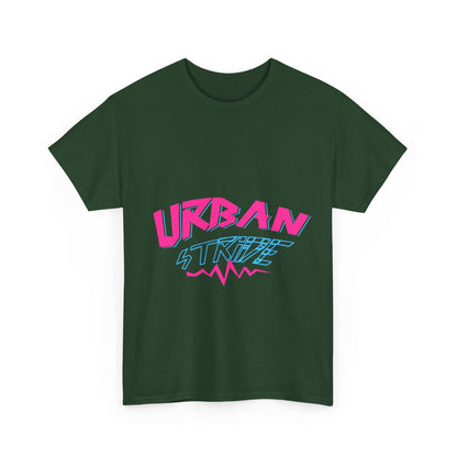 T-shirt con scritta "UrbanStride Neon Pulse"
