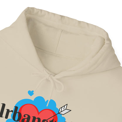 Felpa con logo "URBANSTRIDE" e cuore