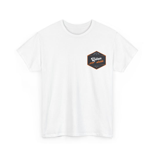 T-shirt Urban Stride® – Logo esagonale vintage in stile aviatore