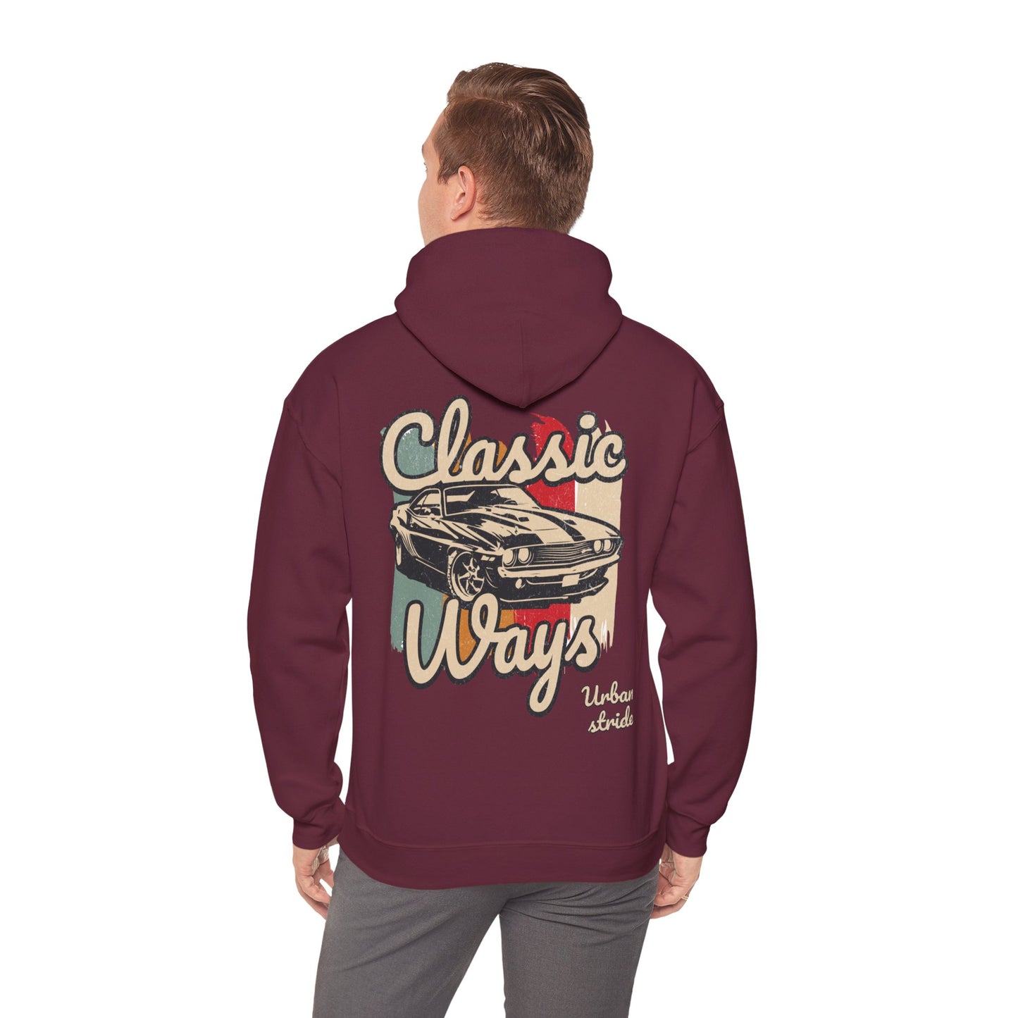 Felpa con scritta "Classic ways"