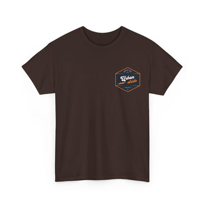 T-shirt Urban Stride® – Logo esagonale vintage in stile aviatore