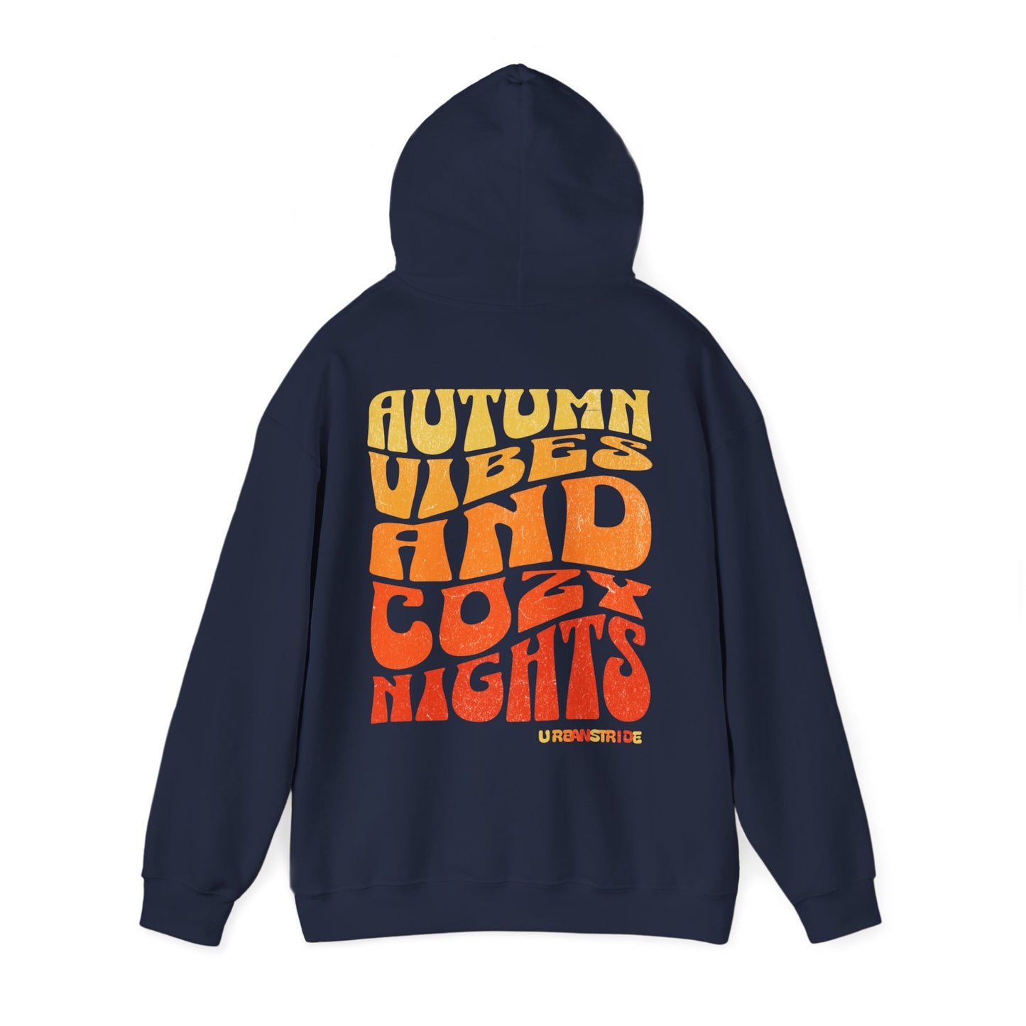 Felpa con scritta "Autumn vibes and cozy nights"