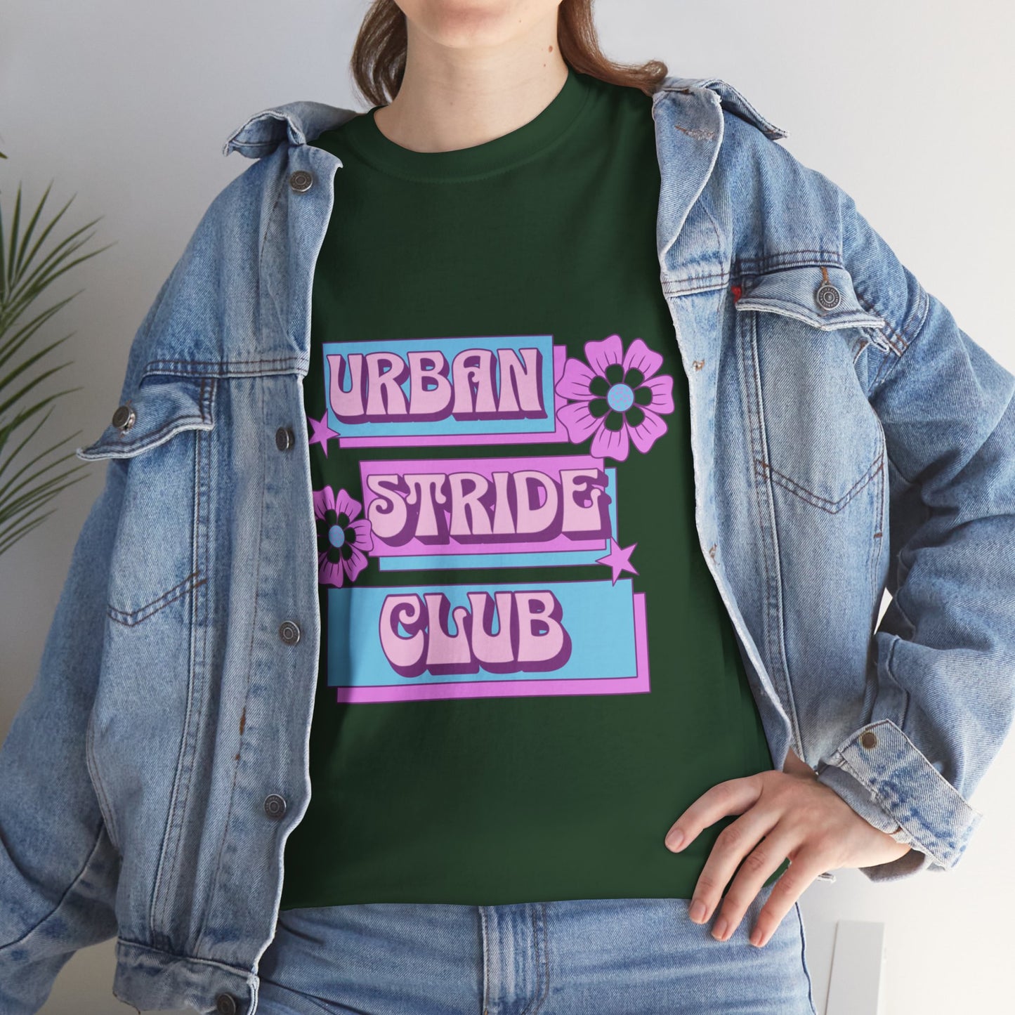 T-shirt con scritta "Urbanstride club"