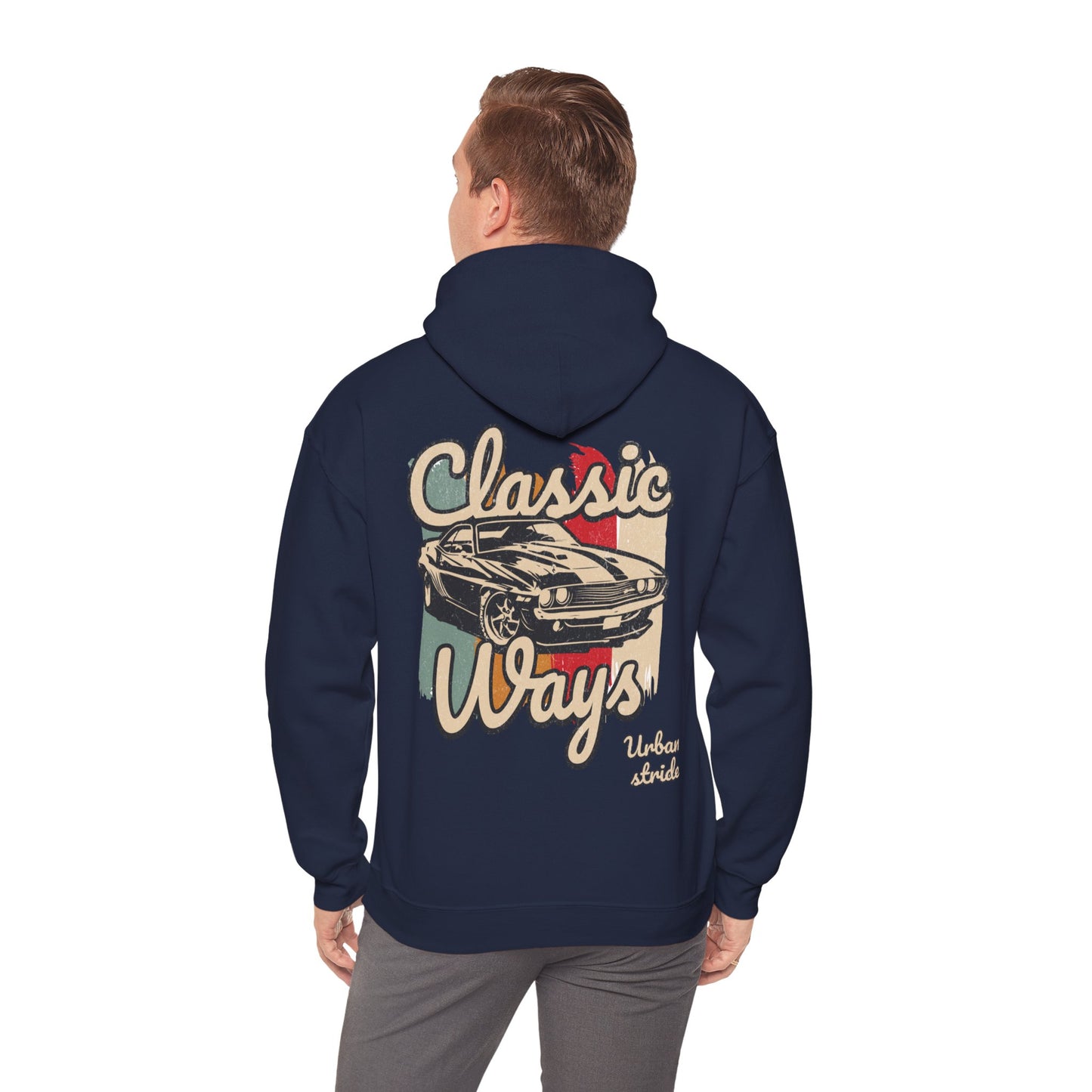 Felpa con scritta "Classic ways"
