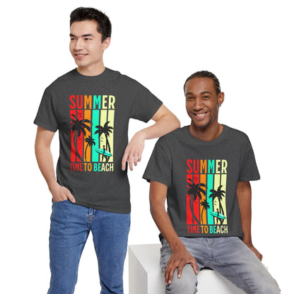 T-shirt con scritta " Summer time to the beach "