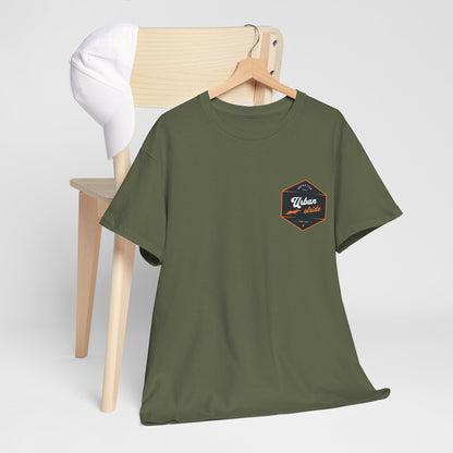 T-shirt Urban Stride® – Logo esagonale vintage in stile aviatore
