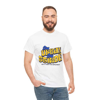 T-shirt con scritta  Stay urban Stay stride