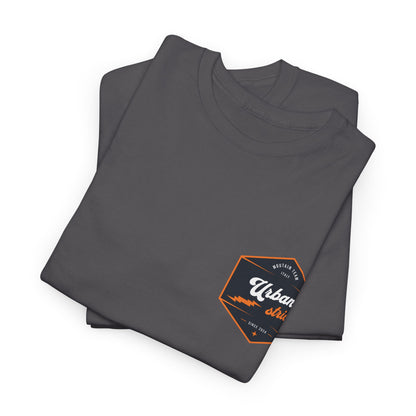 T-shirt Urban Stride® – Logo esagonale vintage in stile aviatore