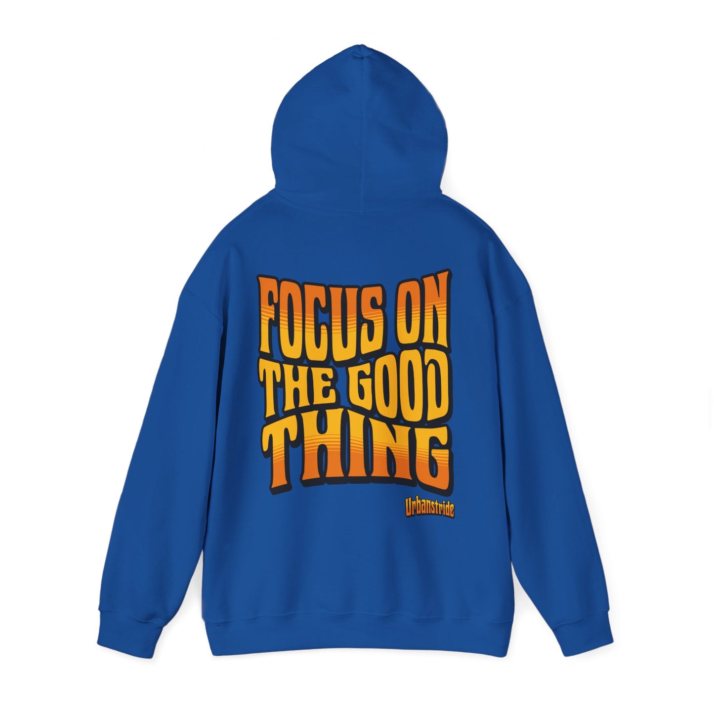 Felpa con scritta "Focus on the good thing"