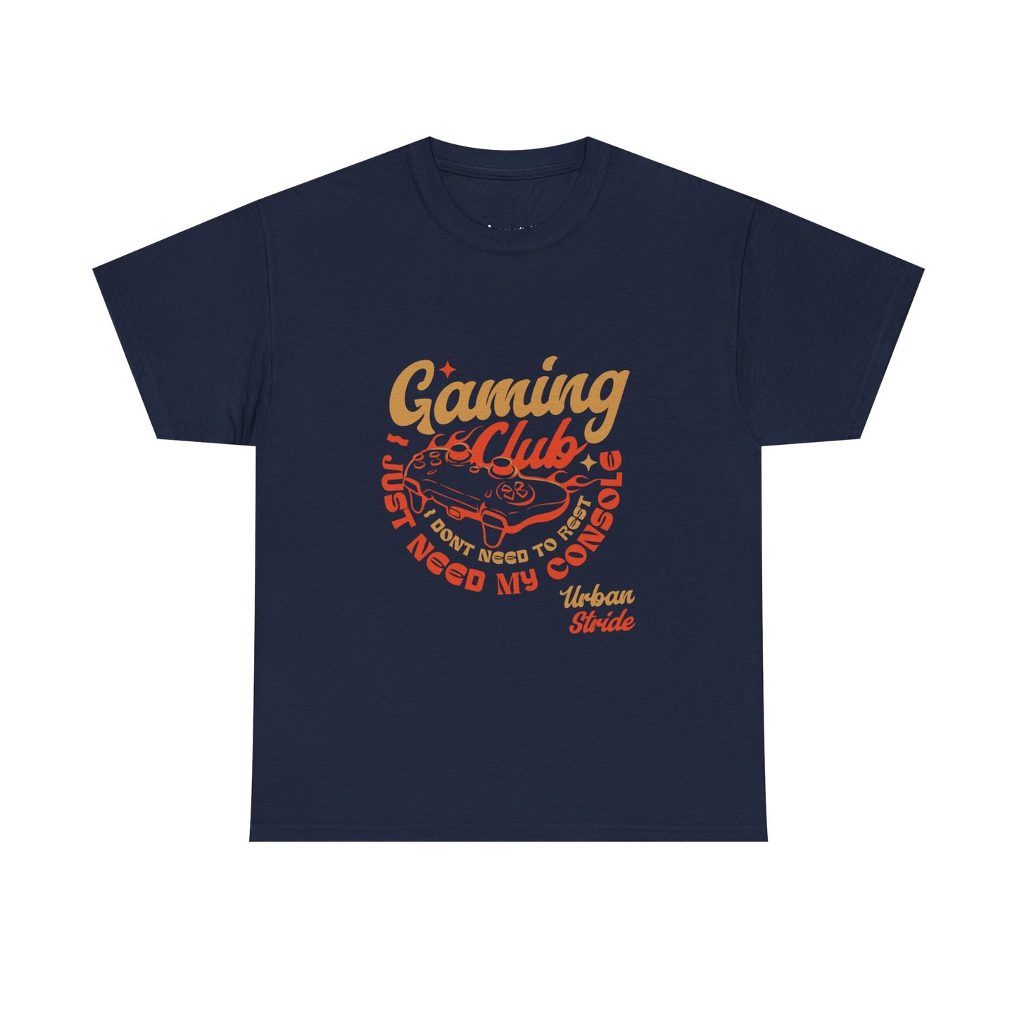 T-shirt con scritta “Gaming Club – I Just Need My Console”