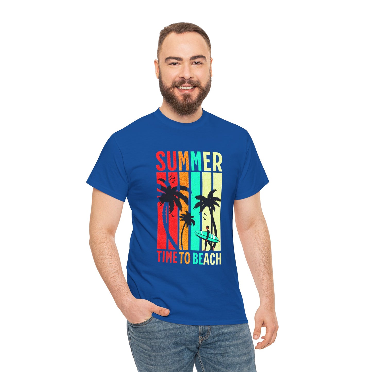 T-shirt con scritta " Summer time to the beach "