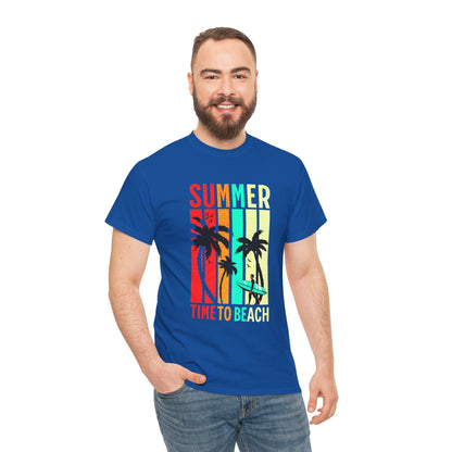 T-shirt con scritta " Summer time to the beach "