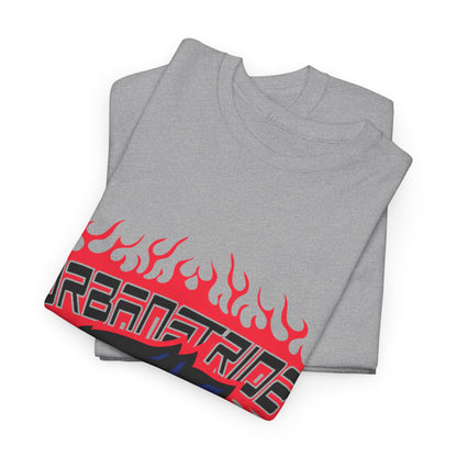 T-shirt con scritta "Urbanstride" e aquila