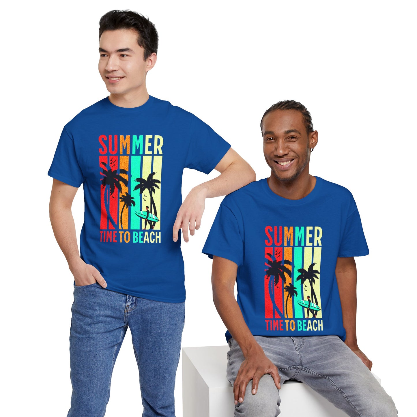 T-shirt con scritta " Summer time to the beach "