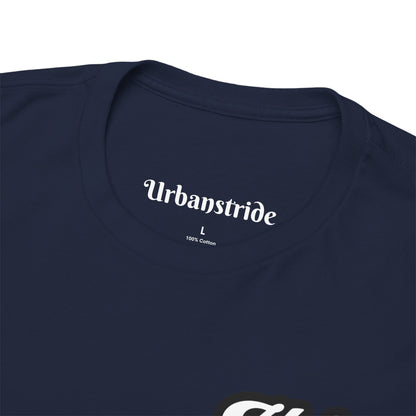 T-shirt con scritta "urbanstride " stile firma