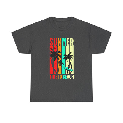 T-shirt con scritta " Summer time to the beach "