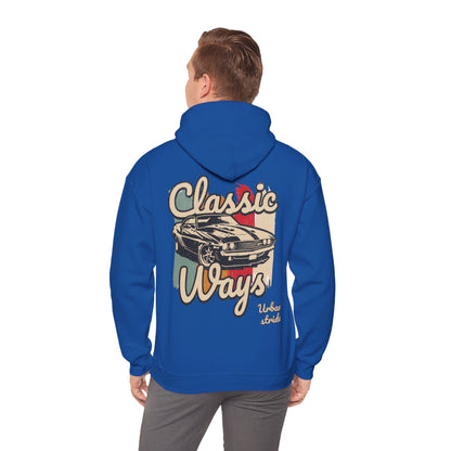 Felpa con scritta "Classic ways"