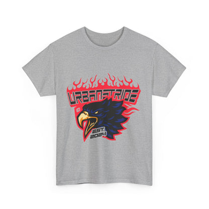 T-shirt con scritta "Urbanstride" e aquila