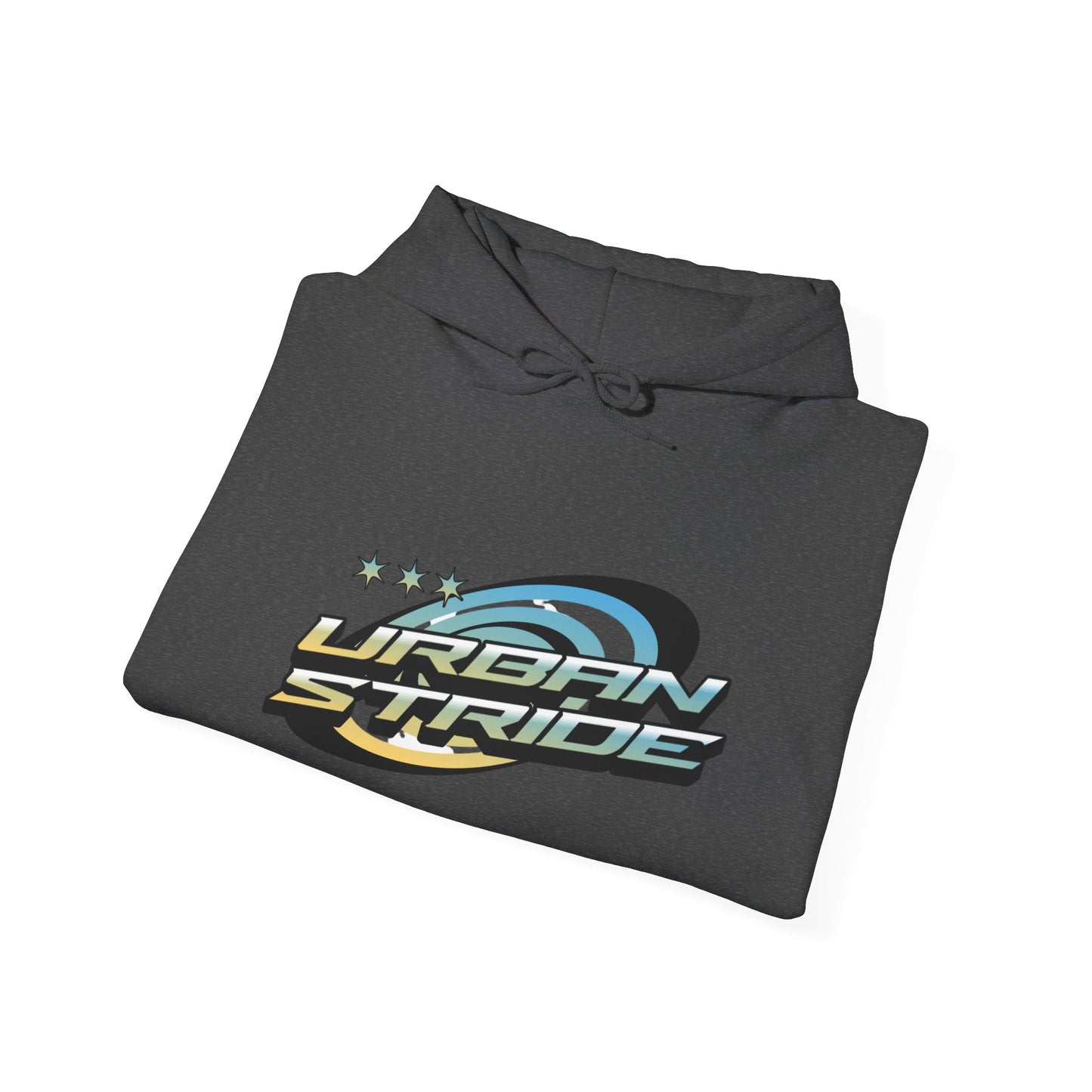 Felpa con scritta "Urbanstride" stile 3d