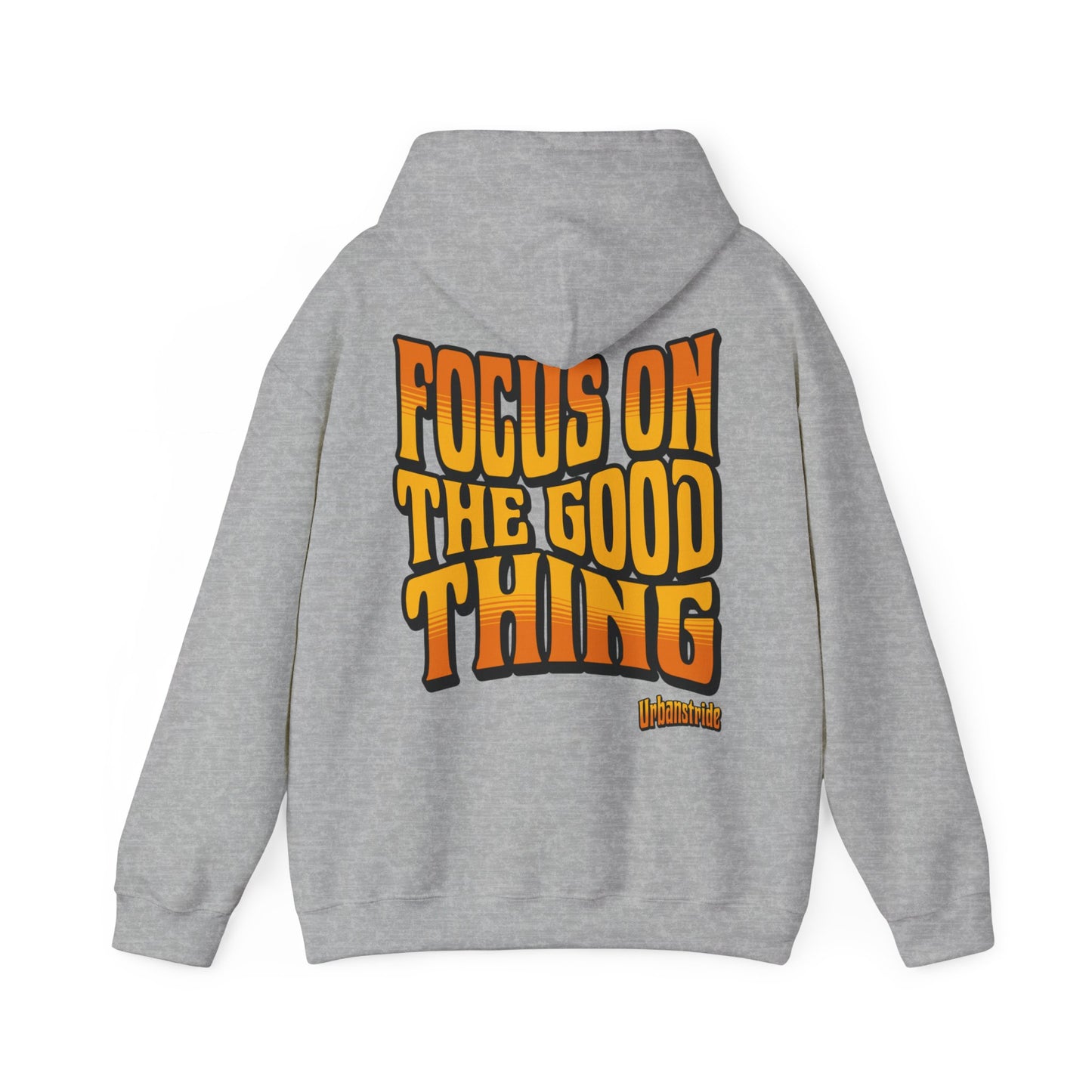 Felpa con scritta "Focus on the good thing"