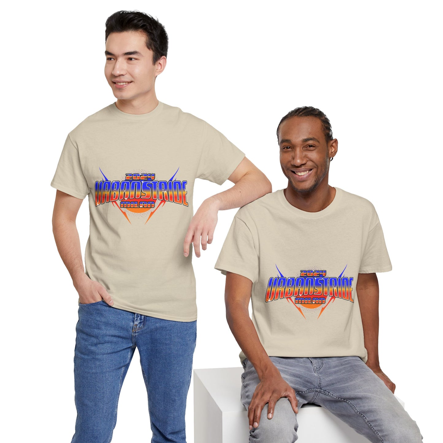 T-shirt con scritta "Urbanstride 2024 Italy"