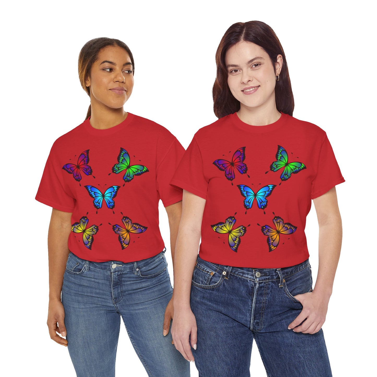 T-shirt con scritta "UrbanStride Butterfly Vibes