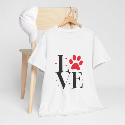 T-shirt con scritta "Love"