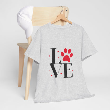 T-shirt con scritta "Love"