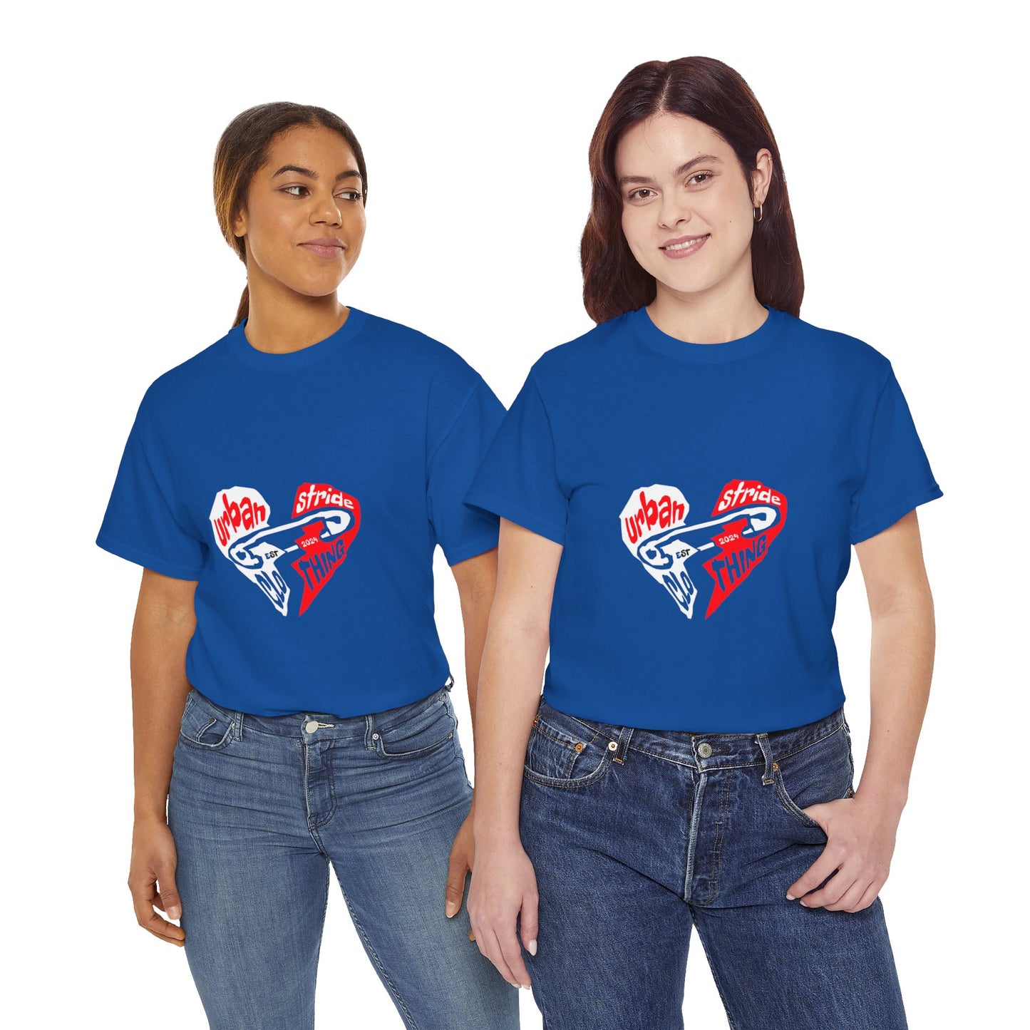 T-shirt con disegno cuore spezzato