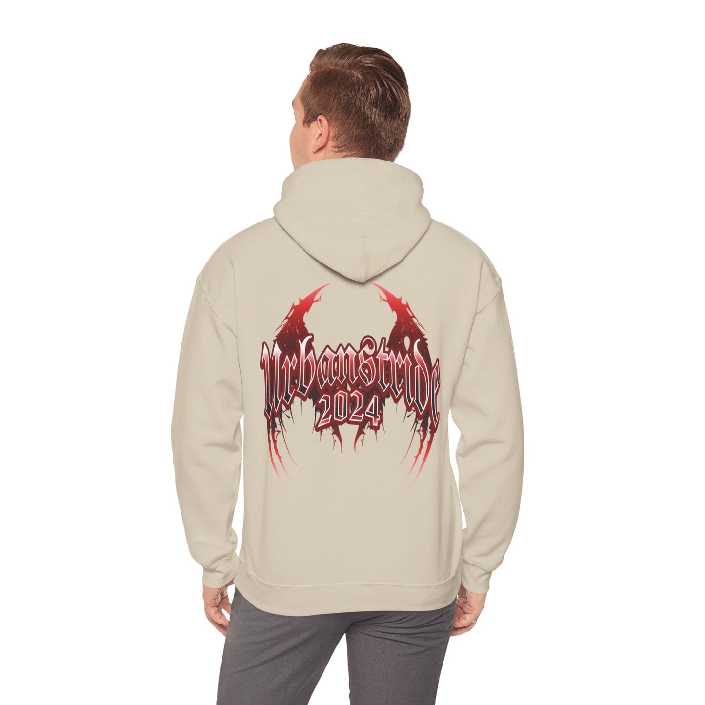 Felpa con scritta "Urbanstride 2024" red wings