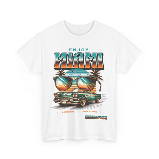 T-shirt con scritta" Enjoy Miami "