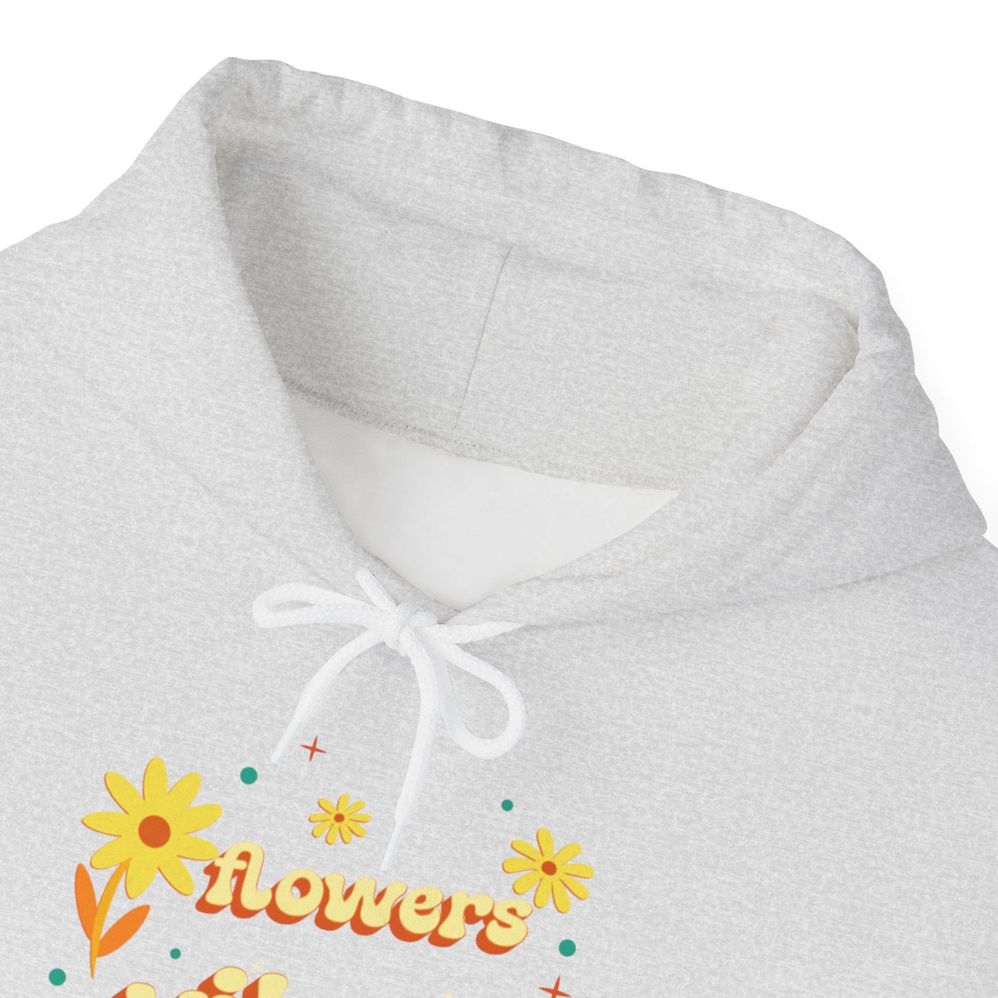 Felpa con scritta "Flowers vibes"