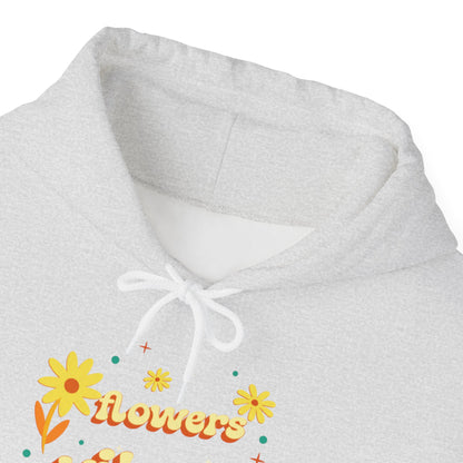 Felpa con scritta "Flowers vibes"