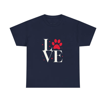 T-shirt con scritta "Love"