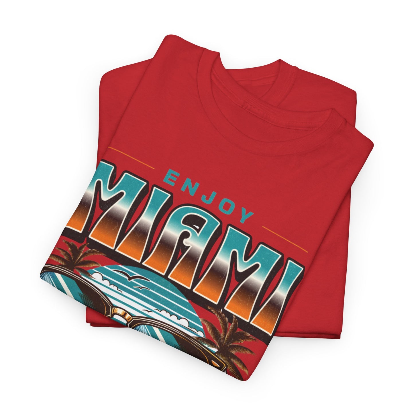 T-shirt con scritta" Enjoy Miami "