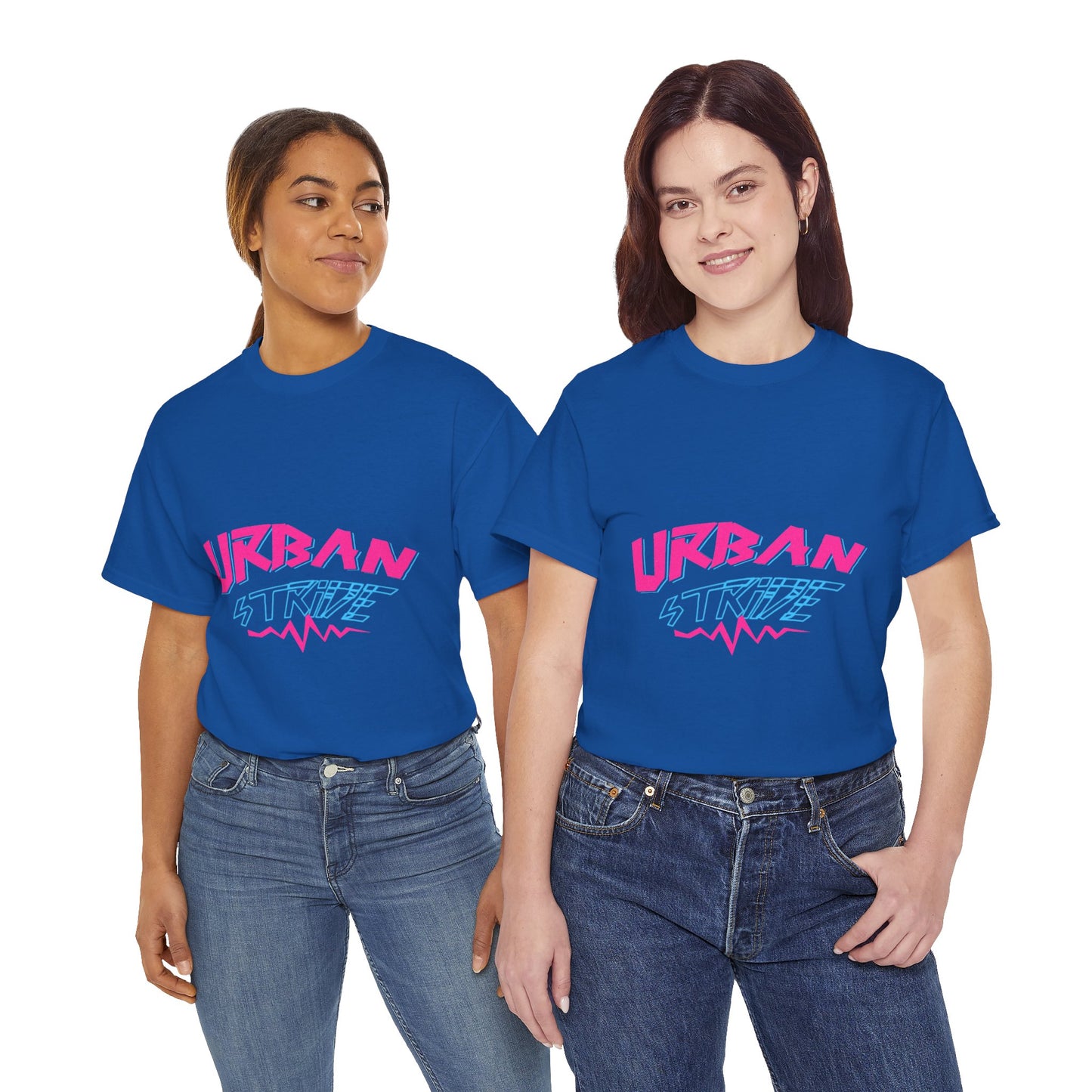 T-shirt con scritta "UrbanStride Neon Pulse"
